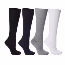 4-Pack NEUTRAL Bambu Stödstrumpor 11-14 mmHg
