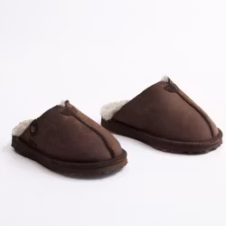 ÅBO Fårskinnstofflor - Axelda, Brown/Creme