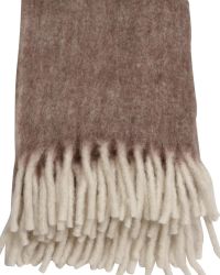 Ullpläd Mid Brown B130xL170cm