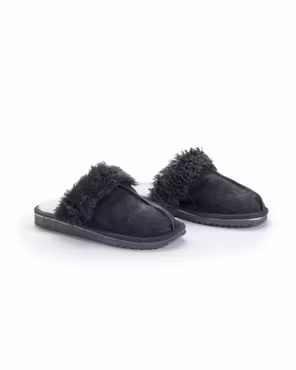 Fårskinn Slippers FJÄLL, Antracit
