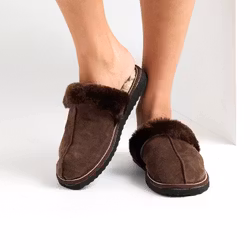 Fårskinn Slippers FJÄLL, Brown