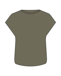 Träningstopp Dam Loose Fit, Green Khaki