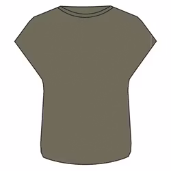 Träningstopp Dam Loose Fit, Green Khaki