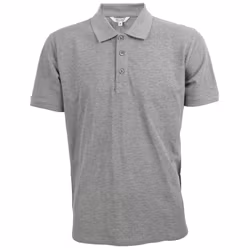 Pikétröja Regular Fit Mel.Grey