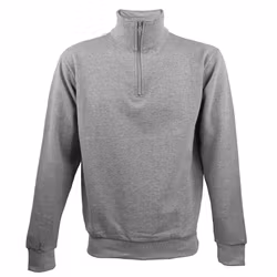 Sweatshirt Halv-zip Herr - Gråmelerad