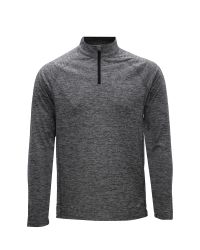 Training Long Sleeve Half-Zip Polo Herr Mid.Grey Mel