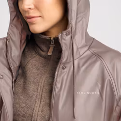 Regnjacka PU Mid-Coat  Dam, Bark