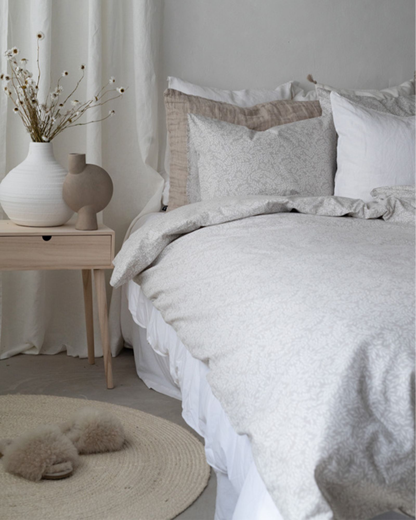 Påslakanset 2-dels Charme Cotton, Sand