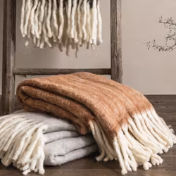 Ullpläd 130 x 170cm - Kamel