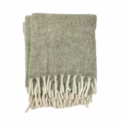 Ullpläd 130 x 170cm - Ljus Grön