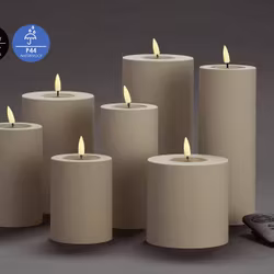 Utomhus LED-Ljuspaket - Sand inklusive Fjärrkontroll Set av 7