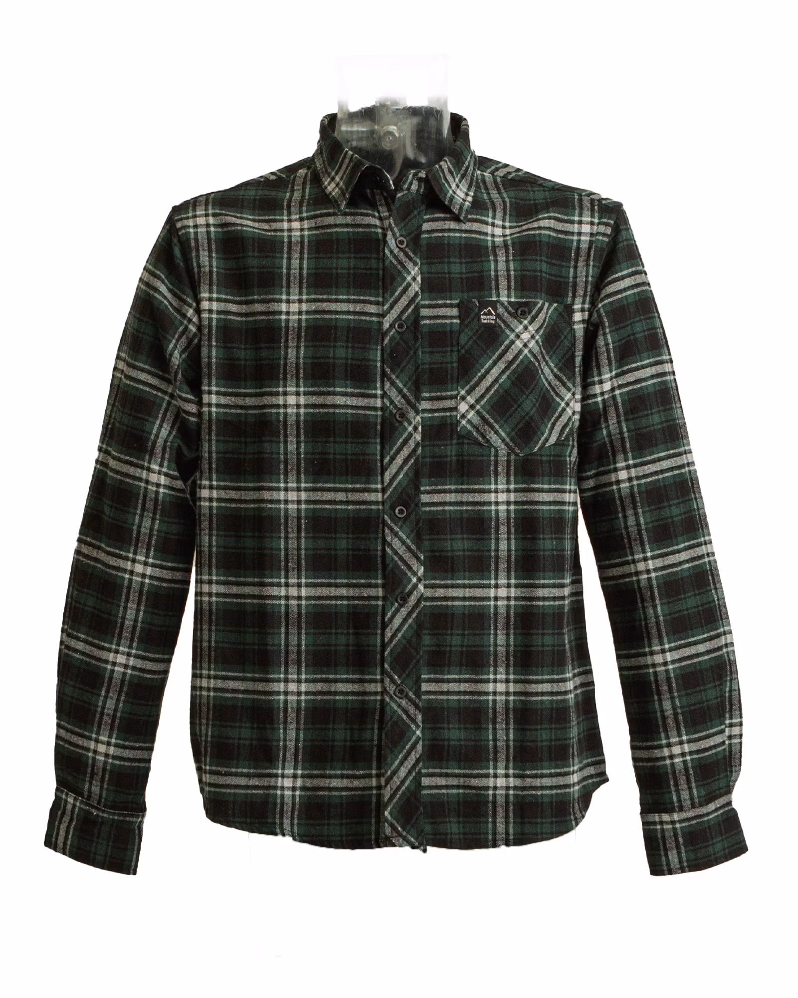 Slitstark Flanell Herrskjorta - Grön (M–3XL)