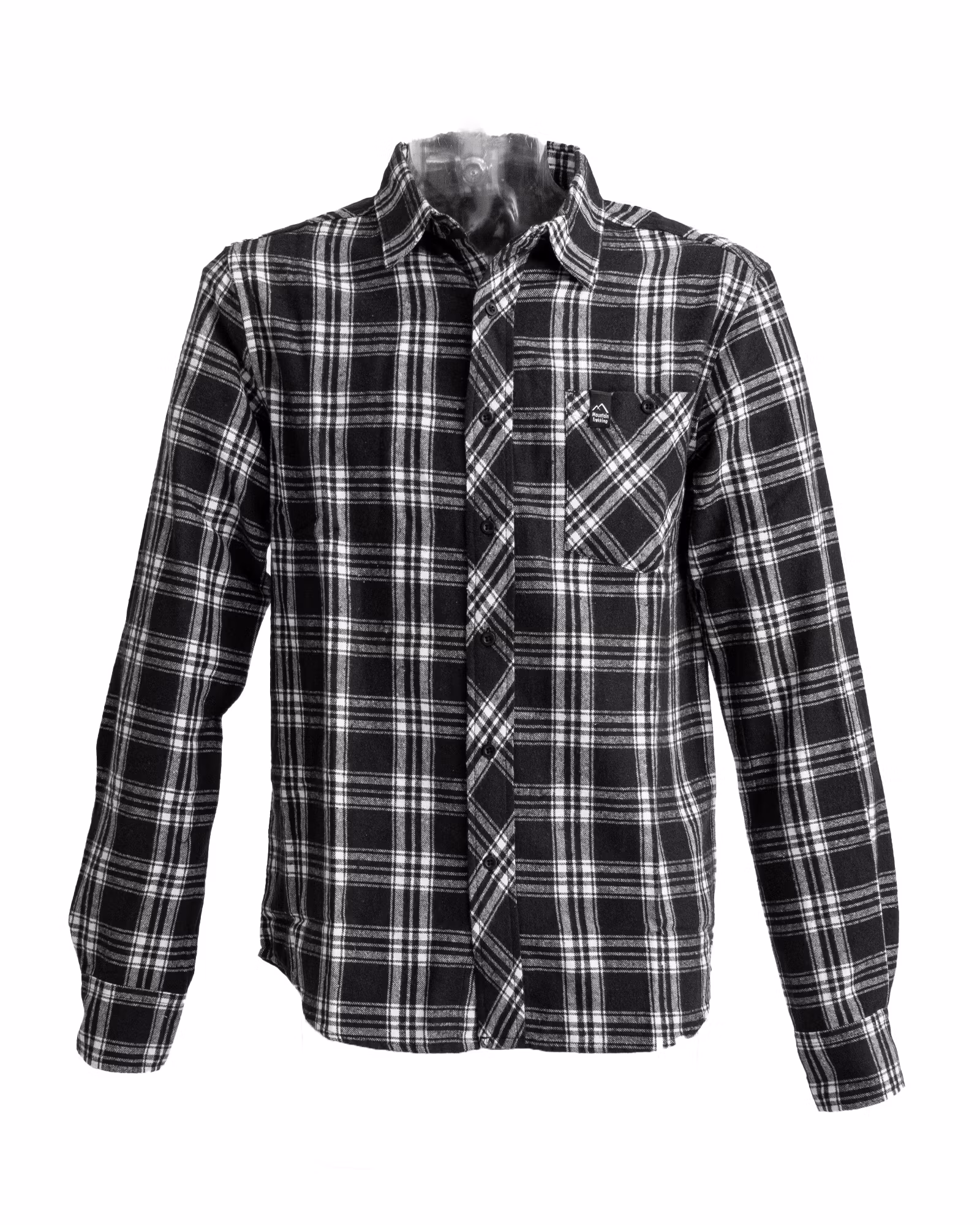 Slitstark Flanell Herrskjorta - Svart (M–3XL)