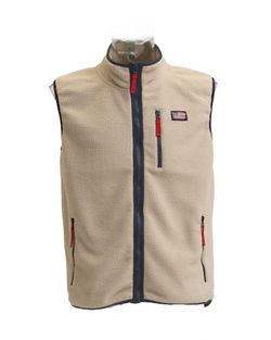 Pilefleecväst Herr – Beige – Mountain Trekking