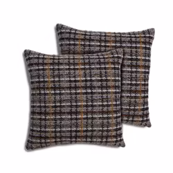 Glenrock Rut-vävd Kuddfodral 50x50cm Brun/Beige