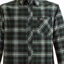 Flanellskjorta Genua - Grön comb (M–3XL)