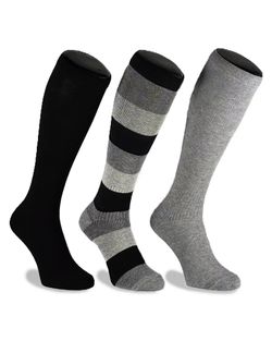 3-Pack Mix Bomull Stödstrumpor 11-14 mmHg