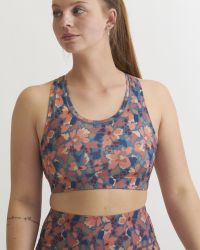 Sports Bra Aerobic, Teal Flow Comb