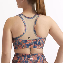 Sports Bra Aerobic, Teal Flow Comb