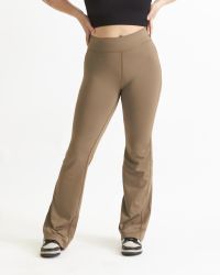 Stretch Flared Tights Dam - Mocca