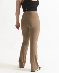Stretch Flared Tights Dam - Mocca