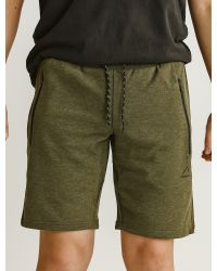 Sweatshorts Herr – Grön Melange | Mountain Trekking