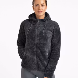 Softpile Fleece Hoodie Dam - Mörkgrå