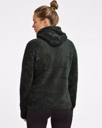 Softpile Fleece Hoodie Dam – Mörkgrön | Mountain Trekking