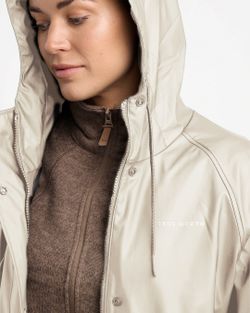 Regnjacka PU Mid-Long Dam, Beige