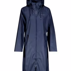 Regnkappa PU Long-Coat Dk. Blue