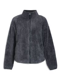 Softpiletröja Loose Fit Dam, Mörkgrå Melange
