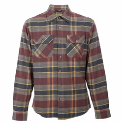 Flanellskjorta Heavy Herr - Marron Comb (S-XXL)