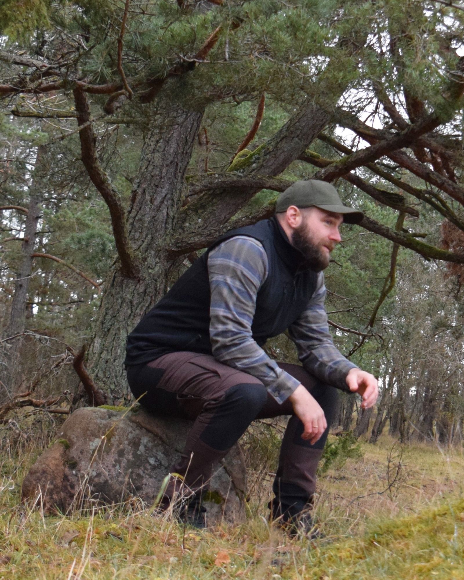 Skjorta Heavy Flanell Herr, Tarmac-Comb