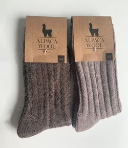 Alpaca/Merino Ullstrumpor, Camello-Moro