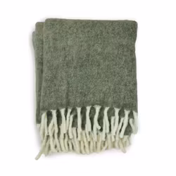 Ullpläd 130 x 170cm - Grön