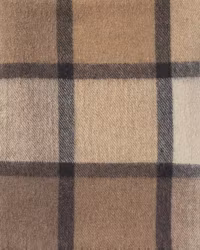 Ullpläd Glencheck Rut vävd 130 x 200cm - Beige/Brun