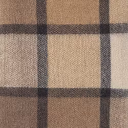 Ullpläd Glencheck Rut vävd 130 x 200cm - Beige/Brun