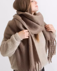 Oversized Scarf – Walnut