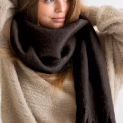 Oversized Scarf – Svart