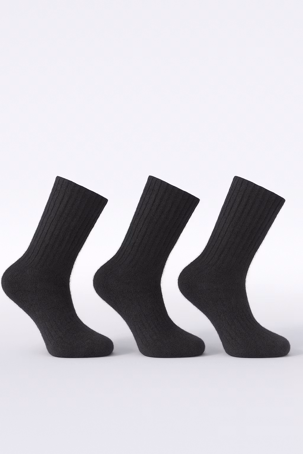 Merinoull Hiking Socks, Svart 3-par