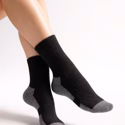 Merinoull Hiking Socks, Svart/Grå 3-Par