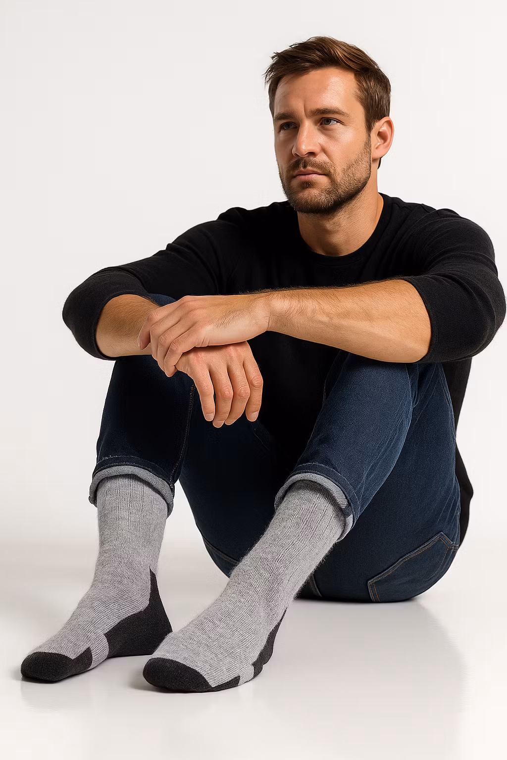 Merinoull Hiking Socks, Grå/Svart 3-par