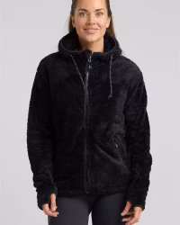 Softpile Fleece Hoodie Dam - Svart