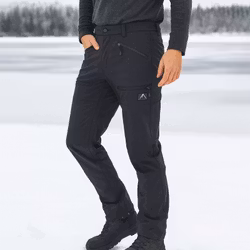 Ski-Pants Softshell 8H22 Herr - Svart Mountain Trekking