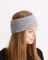 Ribbed Headband - Grey Melange