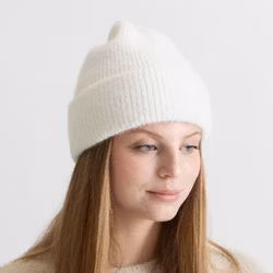 Mössa Chunky Ribbstickad - Off White