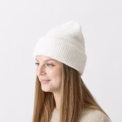 Mössa Chunky Ribbstickad - Off White