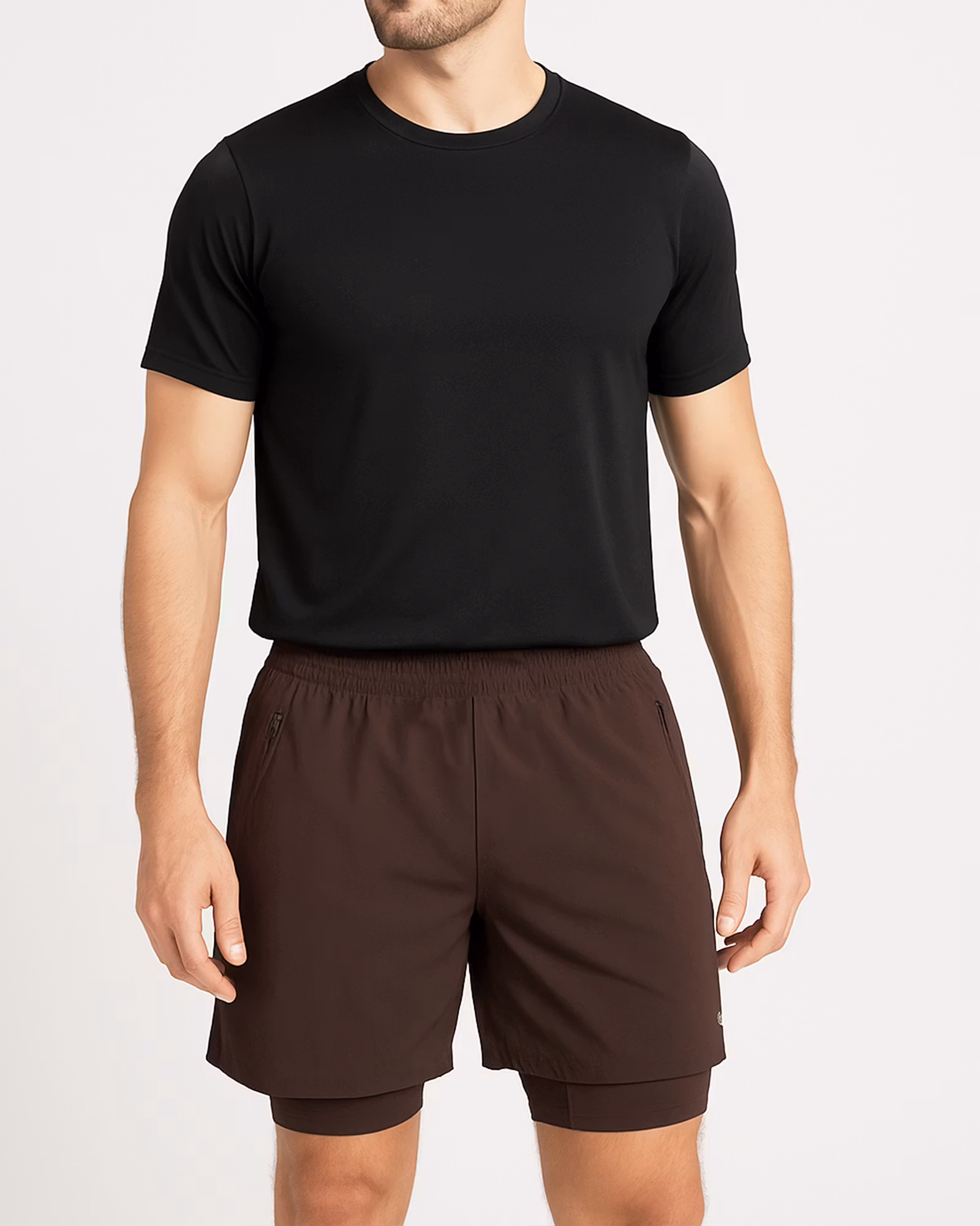 Herr Shorts 2in1 Oxide – Brun (S-XXL)