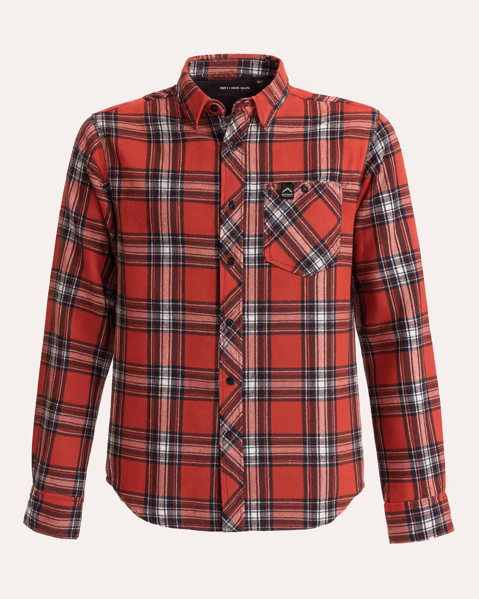 Flanellskjorta Genua - Röd comb (M–3XL)