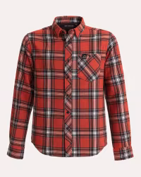 Flanellskjorta Genua - Röd comb (M–3XL)